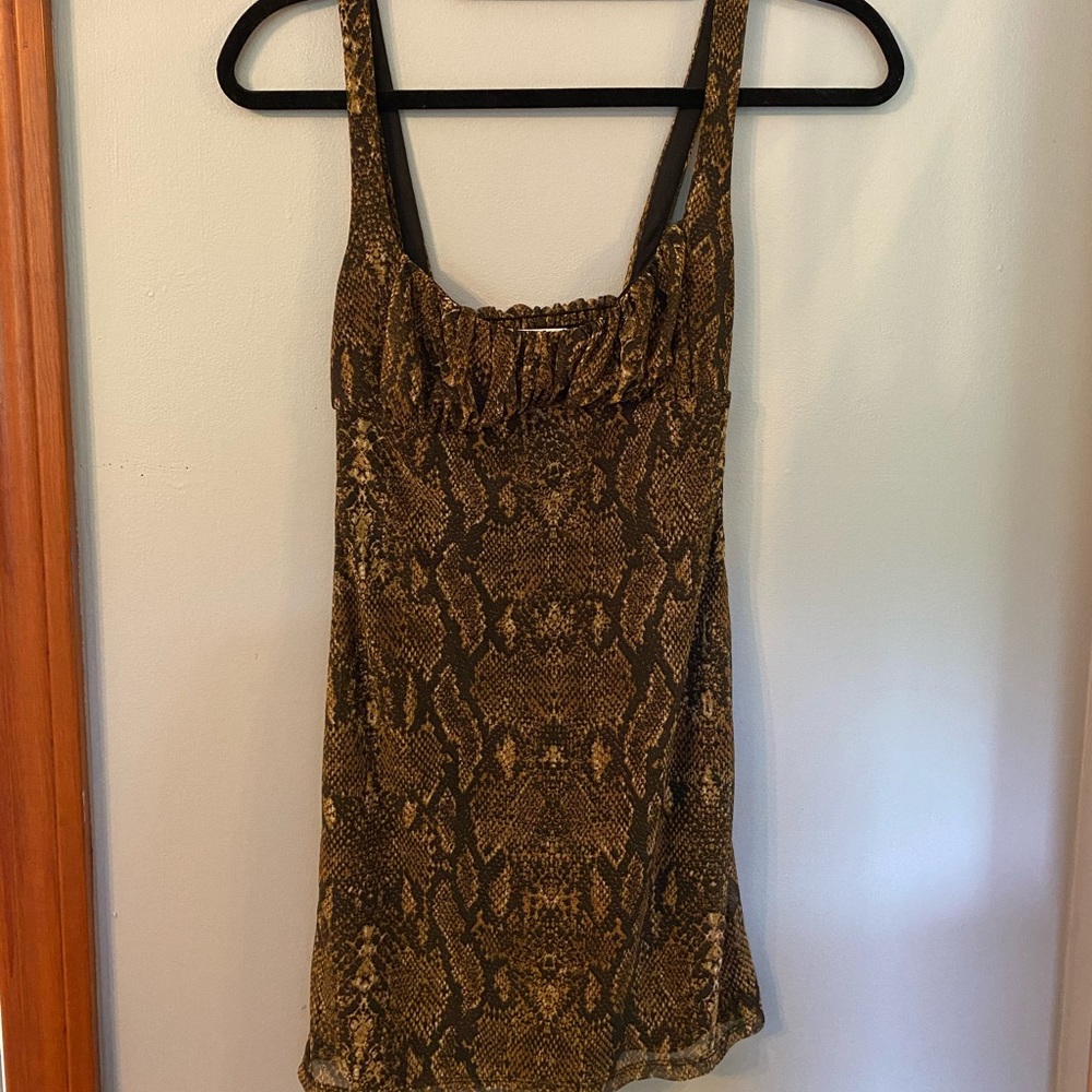 Urban Outfitters snake skin mini dress size xs